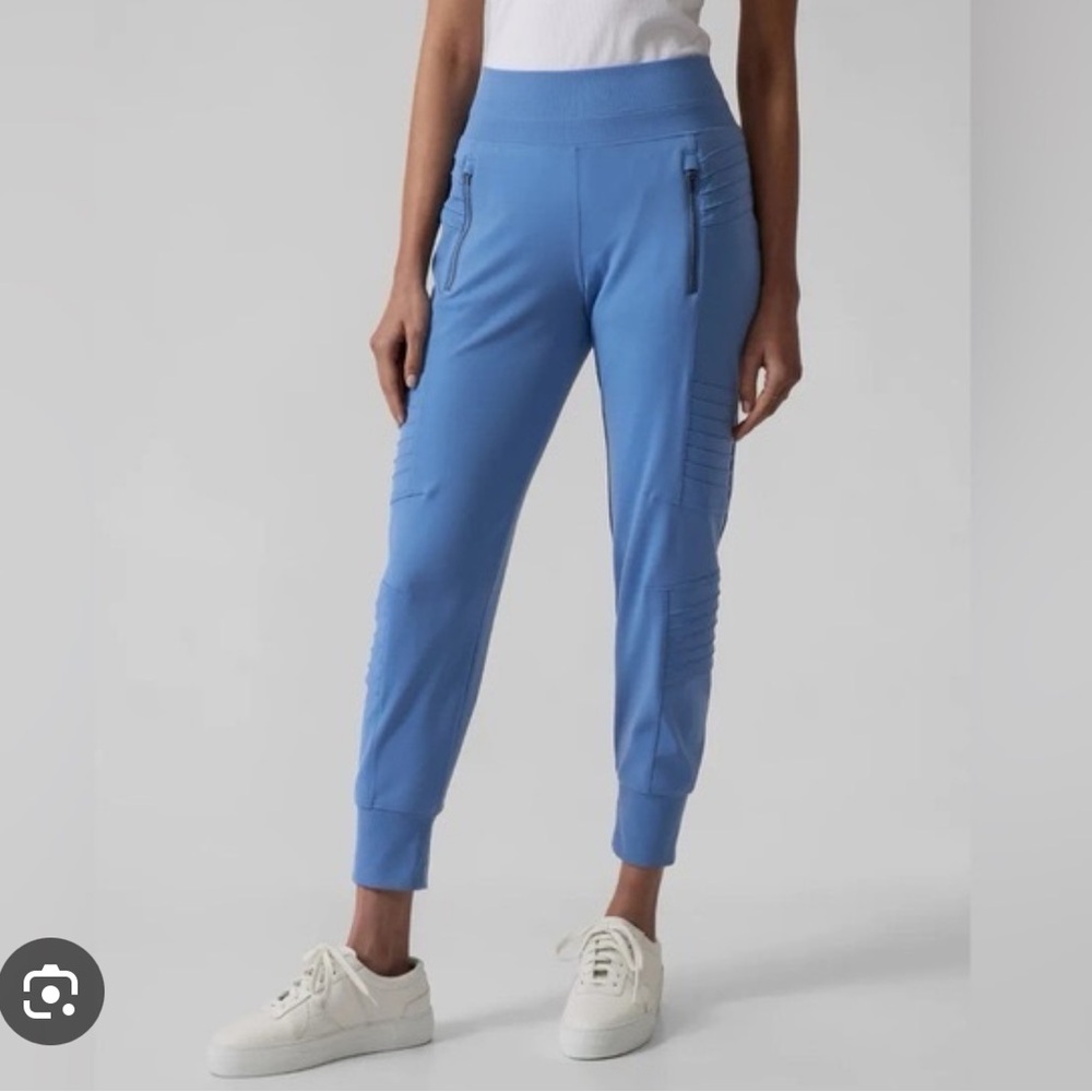 Athleta Venice Moto jogger cottage blue